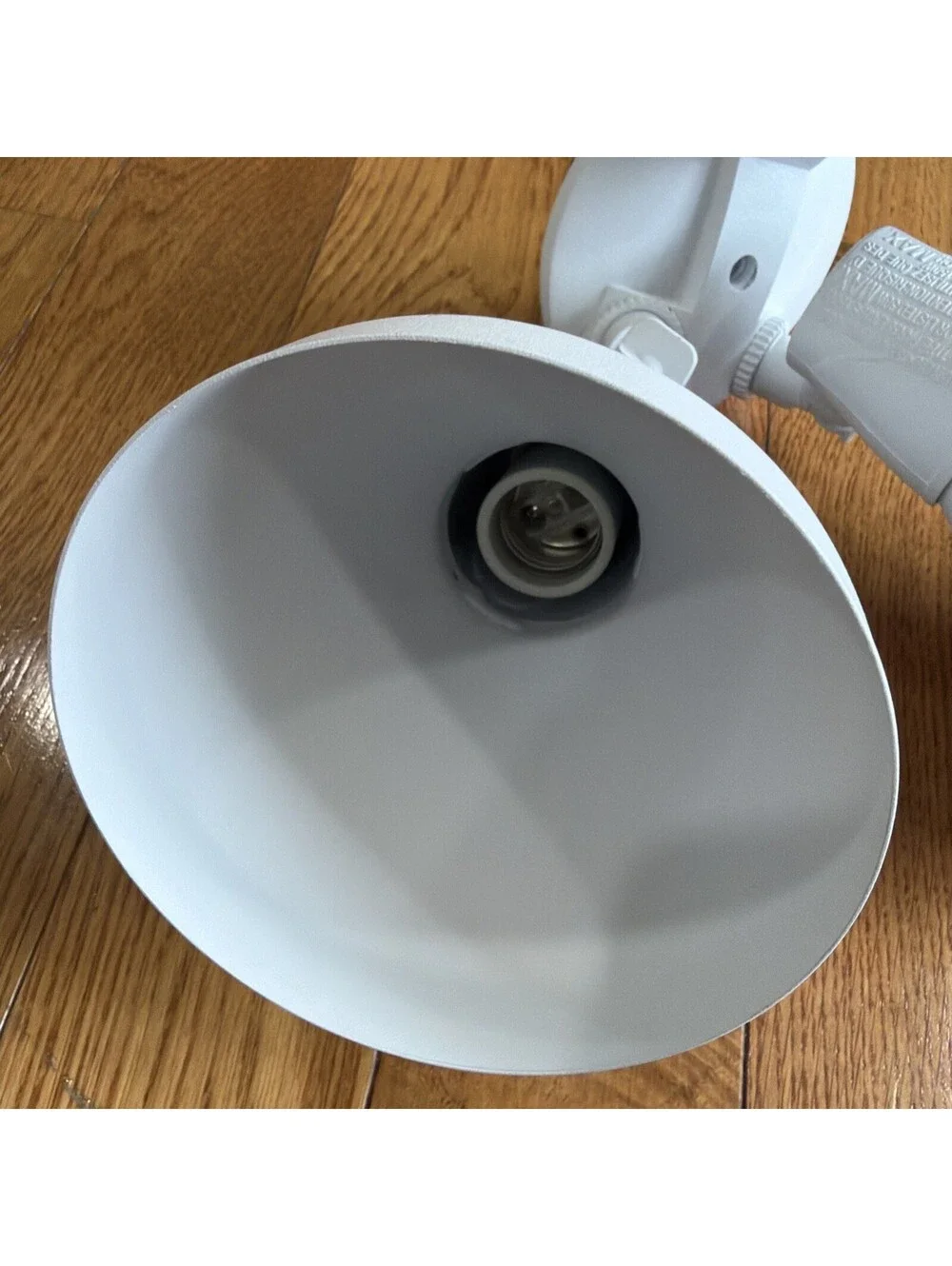 5416 Motion Sensor Security Flood Light Dual Head Outdoor White 120V 240W